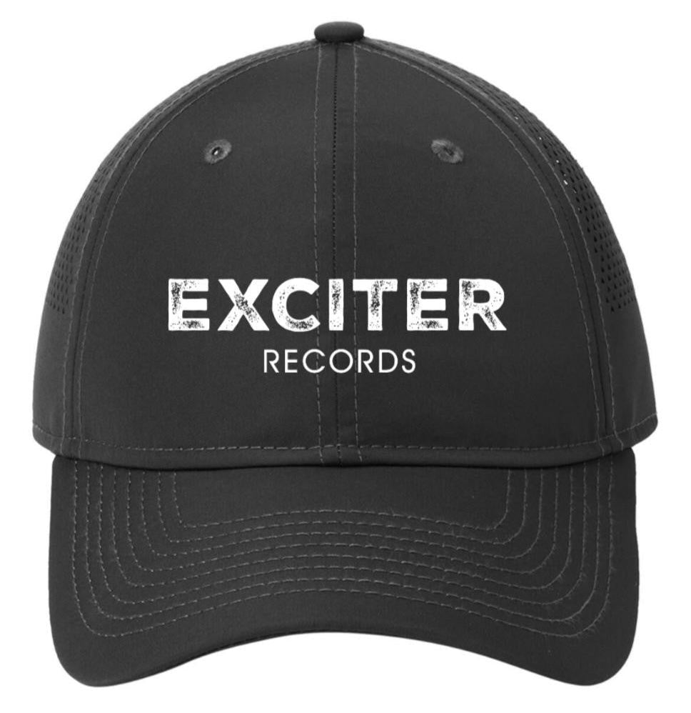 Black cap with EXCITER Records logo in white.